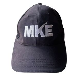 Navy Blue MKE Baseball Cap with adjustable Velcro closure, Cap America, New